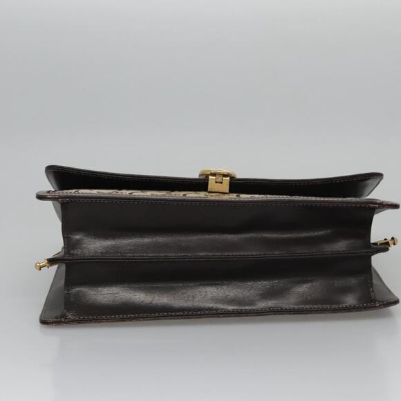 CELINE C Macadam Canvas Shoulder Bag Beige Brown - Picture 7 of 13